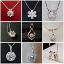 柘光1克拉 拓光钻石项链18K婚礼求婚女项链钻石首饰生日礼物送女友 客定项链:1ct/艳彩粉/vs2/2ex/18k