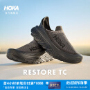 HOKA ONE ONE男女款夏季舒缓TC户外休闲鞋RESTORE TC登山轻便缓震 黑色 / 黑色 42.5
