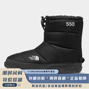 北面（The North Face）秋冬羽绒保暖550鹅绒抗寒防水男士雪地靴面包鞋 黑色 43