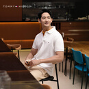 Tommy Hilfiger【轻柔感】夏男珠地网眼商务纯色修身短袖T恤翻领POLO