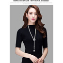 接运猫珍珠项链毛衣链长款一款多戴法大气高档高级感冬季毛衣配饰 珍珠母贝毛衣链