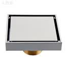 九牧新304不锈钢加厚地漏隐形方形防臭卫生间淋浴房厕所下水道防臭防虫 304不锈钢隐形地漏铜自封