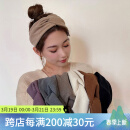 向晚  韩国气质发箍宽边发带女绑发简约洗脸头套日常外戴发饰 宽边发带-卡其色 