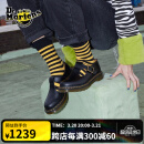 马丁（DR.MARTENS）Polley春舒适百搭通勤T字光面皮浅口皮鞋玛丽珍鞋 黑色 38