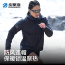 引擎鸟女款阿尔法保暖外套5.0户外登山跑步服动态保暖 黑色 L