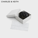 CHARLES&KEITH迷你菱格链条小方包卡包生日礼物CK2-00770664 Black黑色 XXS