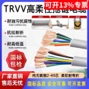TRvv高柔性拖链电缆线2芯3芯4芯多芯国标高柔性耐油拖链电缆 国标拖链电缆TRVV 其他规格请联 40芯 x  1.5平方毫米 x  100m
