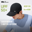 蕉下（beneunder）棒球帽子男鸭舌帽防晒帽遮阳帽女大帽檐太阳帽情侣时尚户外百搭黑