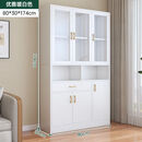 悦莱居文件柜办公室收纳柜资料柜储物柜员工档案柜储物书柜办公柜子 暖白色丨六门两格80cm 破损补发