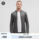 lululemon 丨Surge Warm 男士拉链连帽衫 LM3DH1S 海鸥灰蒸汽灰混色 L