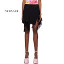 范思哲（VERSACE） 轻奢 女士 黑色 ASYMMETRIC 短裙 Black 20 | 38 IT