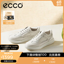 爱步（ECCO）25年新款平底鞋女 倪妮同款牛皮板鞋系带休闲运动鞋 街头272803 白色/灰白色27280356946 37