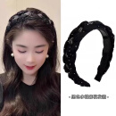 向晚发箍高颅顶发箍女头箍高级感水钻气质洗脸压碎发发卡生日礼物