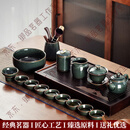 LAPULIAO轻奢品牌景德镇汝瓷茶具套装中式办公室陶瓷泡茶壶茶杯高端礼盒 【一品天下-18头】送六君子