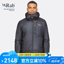 Rab 睿坡Generator Alpine男士户外保暖轻便携棉服540g QIO-84 炭黑/橙色 S