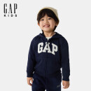 GAPGap男幼童2025春季新款经典大logo拉链连帽卫衣儿童装美版744384