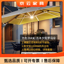 斯多朴太阳能LED灯遮阳伞户外庭院伞大型室外岗亭遮阳伞别墅露台 罗马伞 古木夕阳：3*4米+420斤水箱底座1