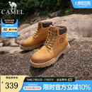 骆驼（CAMEL）【王俊凯同款】经典大黄靴情侣款复古英伦风户外工装马丁靴男鞋 G13W076002 驼色(男款) 42