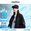 nautica white sail【联名款】白帆×COIN联名宽松休闲男女同款厚外套棉服CPJW3402 黑色0TB XL