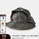 例外（EXCEPTION）新中式女装春季新款原创设计桑蚕丝遮阳时尚休闲帽子 黑色\99 58