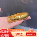 喜时丽三马鞭手链纯银金包银订做情侣款老板链三马鞭手链女古法手镯男 55克三马鞭手链 金2.6克 18-21cm