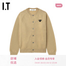 PLAY COMME DES GARCONS CDG IT 川久保玲情侣款合身羊毛针织开衫 BGX/棕色 XS