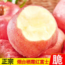 烟台苹果水果栖霞红富士新鲜生鲜果脆甜 净重4.5斤果径80mm以上