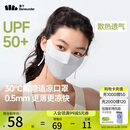 蕉下（beneunder）面膜防晒口罩骑行口罩女高颜值轻薄无痕防晒面罩护脸基尼蓝烟灰