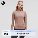 lululemon丨It's Rulu 女士跑步半拉链衫 LW3IMNS 暮光玫瑰棕 M