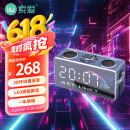 索爱（soaiy）S18 蓝牙音箱电脑音响家用手持闹钟户外低音炮收音机插卡收款 广场舞扩音器创意 珊瑚灰