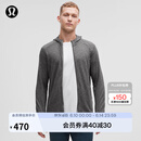 lululemon 丨Surge Warm 男士拉链连帽衫 LM3DH1S 海鸥灰蒸汽灰混色 L