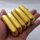 纯金色孟加拉赤金金块高品质可火烧可融化不变色可二次 100克左右/1根