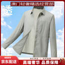 GUYNGTAS品牌男士防晒衣男夏季轻薄款翻领夹克男休闲外套感防晒服 浩渺灰轻薄透气 浩渺灰轻薄透气 M
