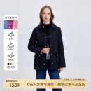 SCOFIELD【密可柔防泼水】翻领收腰绗缝女装秋冬外搭棉服外套 藏青色 L 170