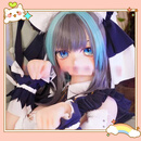 魅趣BJD硅胶二次元娃娃瑜伽带关节可动带骨架周边动漫仿真魔族兵人 猫娘130小