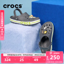 卡骆驰crocs洞洞鞋贝雅卡骆班轻便耐磨一脚蹬休闲鞋|205089 石板灰/青柠绿-0GX 41 /42(260mm)