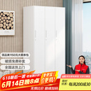 妍苒更衣柜员工多门储物柜铁皮柜浴室简易钢制白色衣柜加厚铁皮衣柜 三门更衣柜