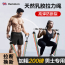 HEMMON【加粗防断】拉力绳弹力绳门上开背健身器材弹力带练胸肌拉伸器男 14件套200磅可调节【加粗防断】