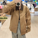 阿迪达斯 （adidas）三叶草 棉服外套男装女装2024冬季新款运动服翻领保暖休闲夹克 JW9576棕色 XL