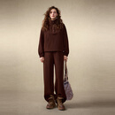 菀草壹（wancaoyi）菀草壹【商场同款】2025冬季新款时尚套装H25421551 咖啡色 L