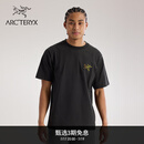 ARC'TERYX始祖鸟 KRAGG COTTON LOGO SS 透气 男子 棉质短袖T恤 24K BLACK/黑色 M