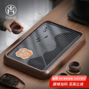 尚言坊茶盘带排水仿乌金石干泡茶台高端功夫茶具托盘小茶盘