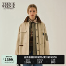 Teenie Weenie【赵露思同款】小熊女装简约冬假两件户外工装风棉服 浅卡其色 S (160)