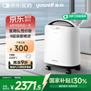 鱼跃5升医用制氧机吸氧机家用老人孕妇呼吸雾化8F-5CW国家补贴