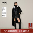 麦檬【麦檬1680人生大衣13%+羊绒】MM万件+爆款毛呢羊毛女25冬新 常规版-黑色5F9970672-1 XS
