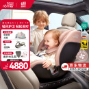 宝得适（BRITAX）宝宝儿童安全座椅0-7岁isize认证正反360°旋转成长骑士 通风款 Air薄雾粉