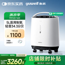 鱼跃5L升轻音升级医用低噪制氧机智能触屏带雾化8F-5W国家补贴