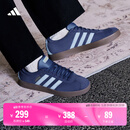 adidas T头鞋 VL COURT 2.0复古板鞋德训鞋男女阿迪达斯轻运动   深蓝/粉蓝/树脂黄   37