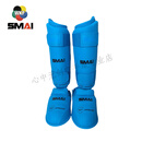 暑期U系列比赛用SMAI空手道护腿胫WKF认证用护脚胫中空协指定品牌 蓝色L(适合身高170cm-185cm)