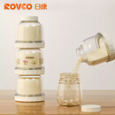 日康（rikang）奶粉盒 三层独立便携奶粉分装盒 米粉盒零食盒多功能辅食盒N6028 